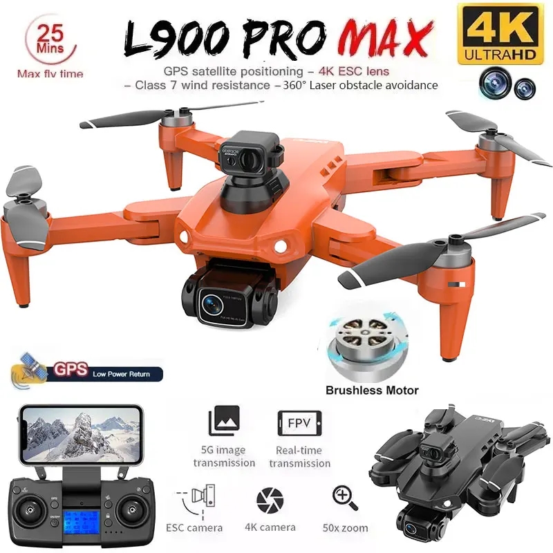 Drone Camera Professional - L900 Pro MAX GPS Drone 4K