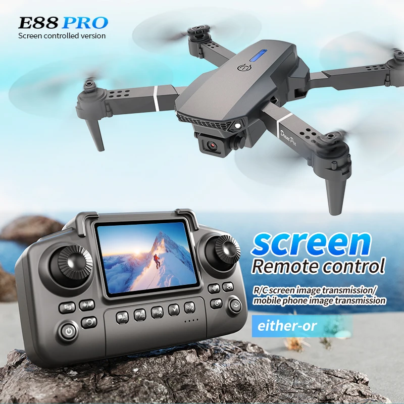 Drone Camera Mount - Profesjonalny dron E88 PRO z ekranem