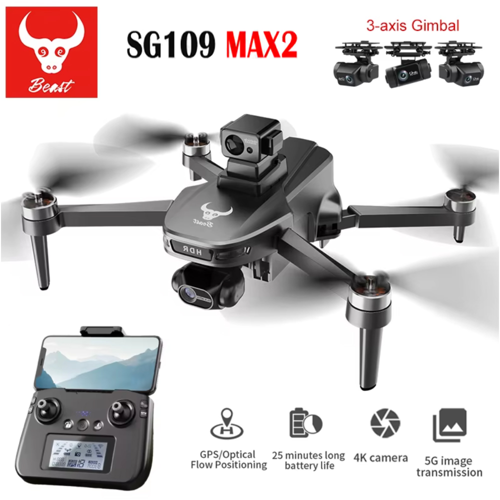 Drone Camera With Gimbal - SG109 MAX2 profesjonalny dron z kamerą