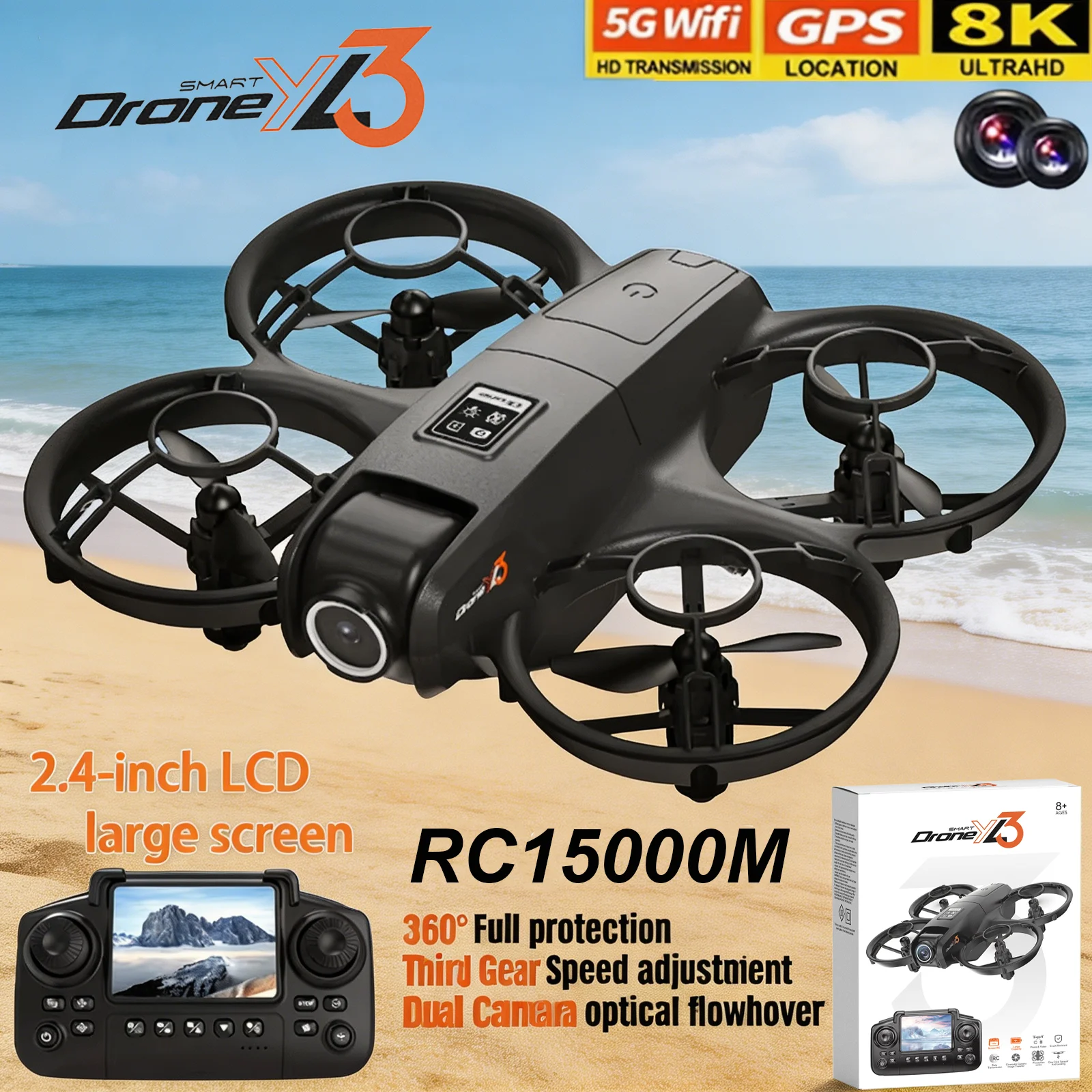 Drone Camera Night Vision - Nowy dron RC YL3 8K 1080P