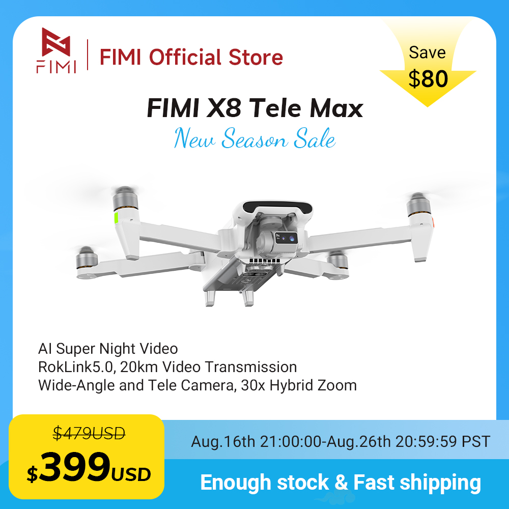 Dron FIMI X8 Tele Max z 1/2-ca – Drone Camera Wide Angle recenzja i cena
